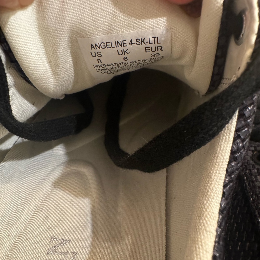 Lauren Ralph Lauren Angeline Sneaker Black Woven Size 8 NWT - Picture 12 of 12